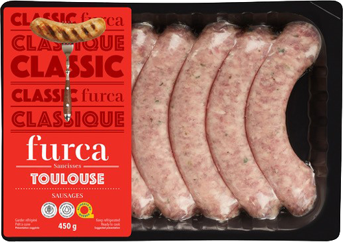 Saucisse de Toulouse supérieure boyau naturel LPF ±1,6kg